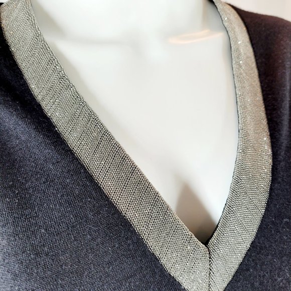 Brunello Cucinelli Women Cashmere Black Sweater - Picture 5 of 8